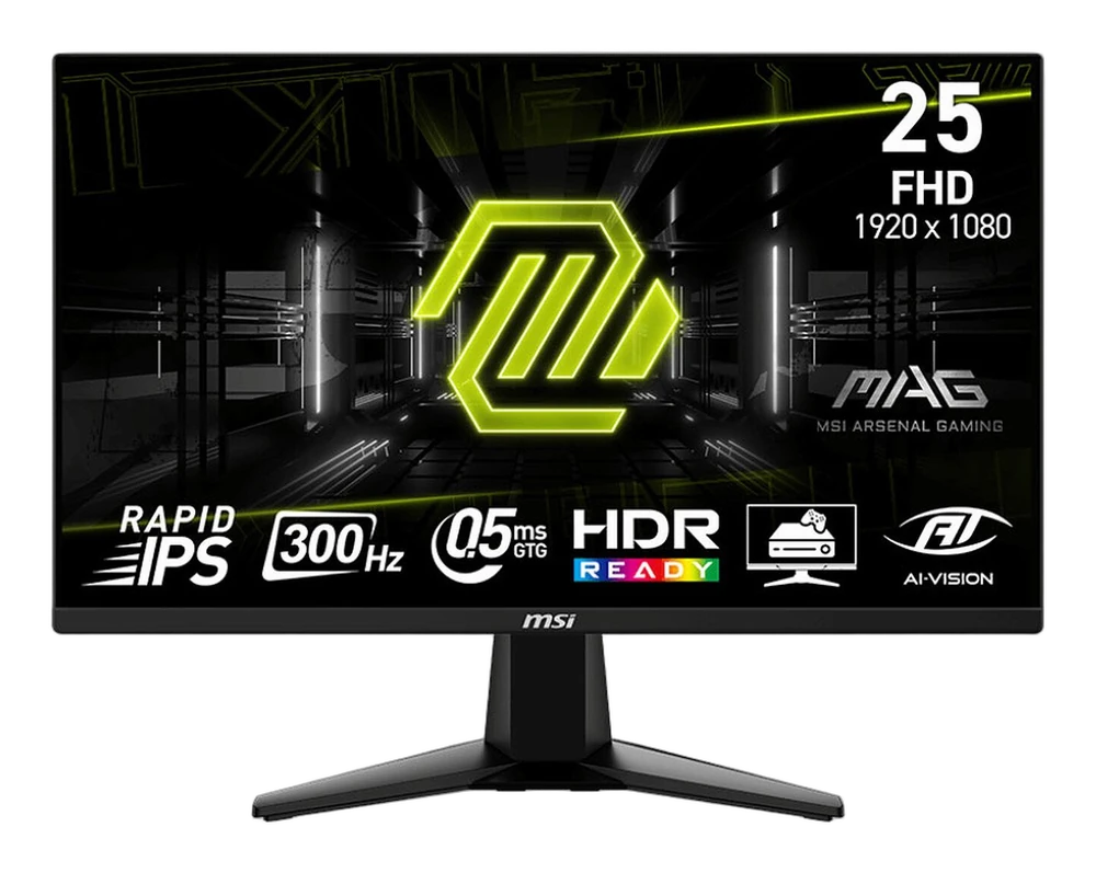 MSI 24.5′′ LED – MAG 255XF – FHD 300Hz | 0.5ms