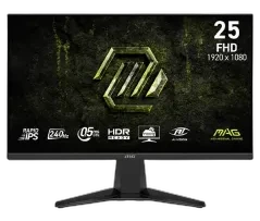 MSI MAG 255F X24 24.5" Fast IPS 240Hz 0.5ms FHD