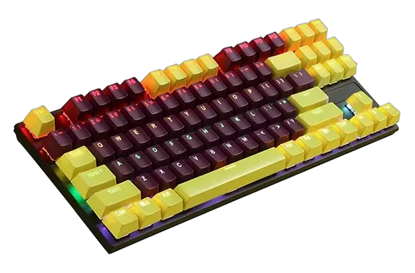 NOVA K400 (Noir/Jaune) – NK87 Clavier Mécanique Gamer