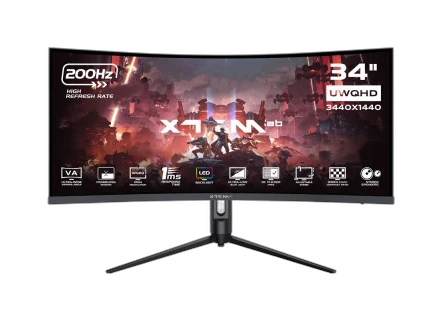 XTRMLAB X34G20VCQ 34" 200Hz Curved WQHD